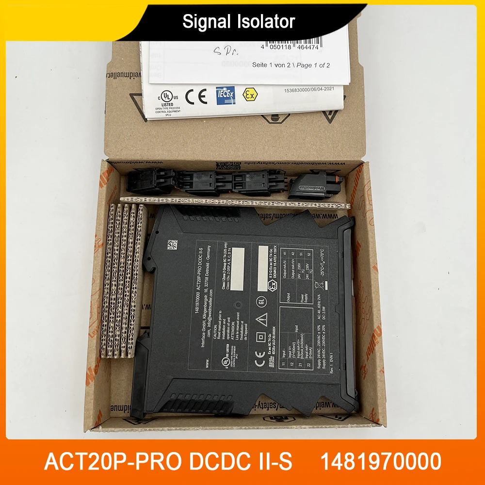 ACT20P-PRO DCDC II-S 1481970000 For Weidmuller Signal Isolator Replace 8560740000