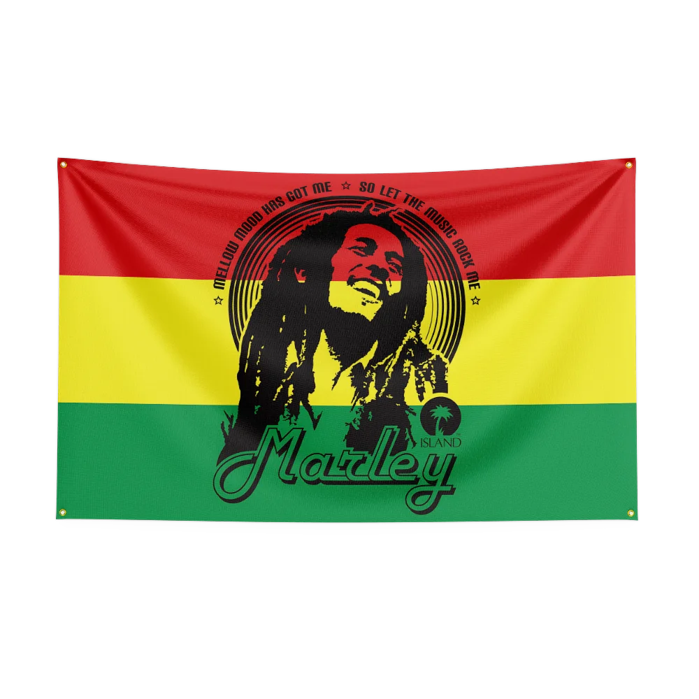 3x5 Ft Heavy Rock Band B-Bob-Marleys Flag Polyester Digital Printing Banner for Bedroom Wall Art Out Door Tapestry Decora - Image 2