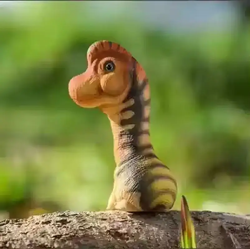 Nieuwe Hot Animal Planet Ronde Dinosaurus Action Figure Collectible Toy Prehistorische Triassic Periode Display Model Blind Box Gift