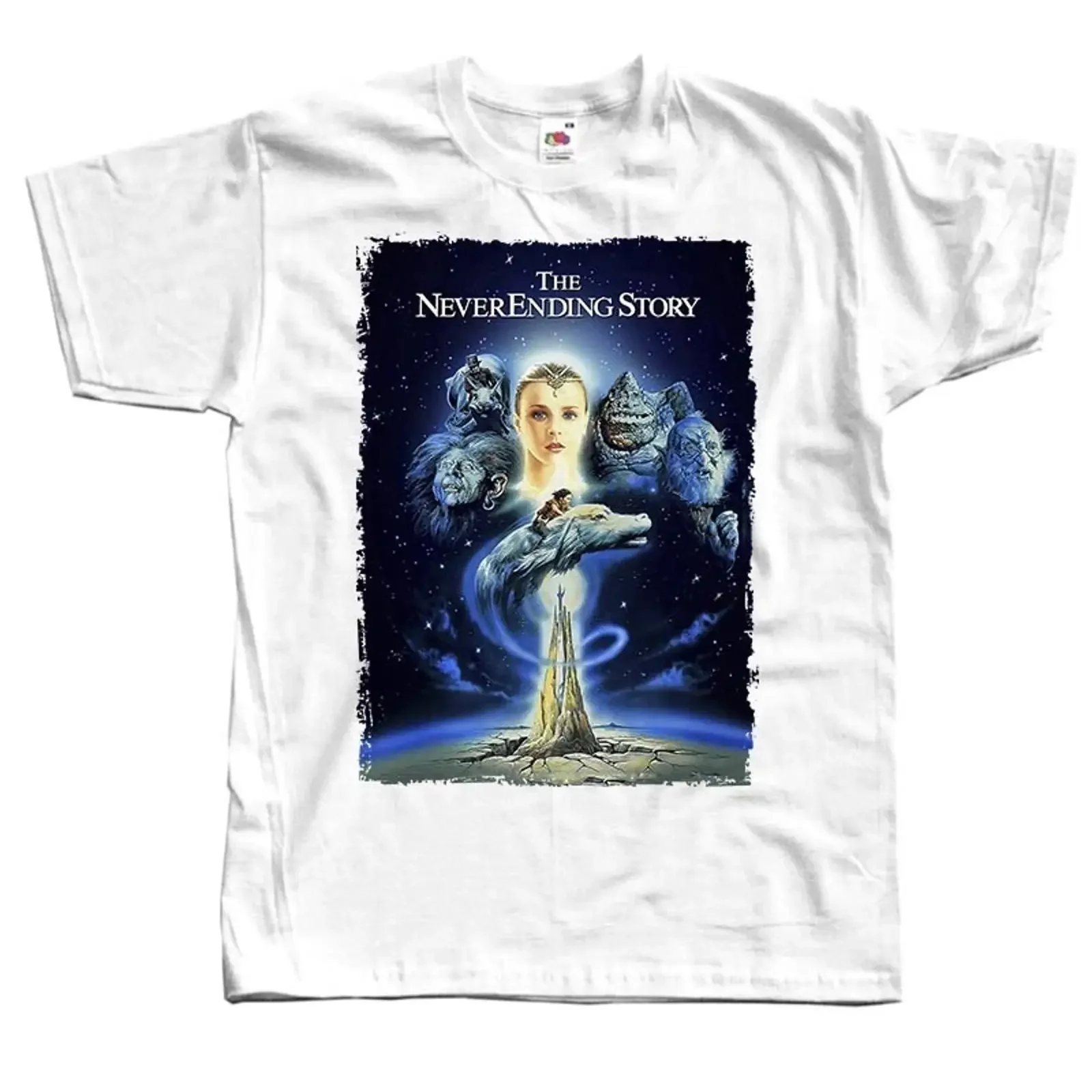 CAMISETA The Neverending Story v11 blanca todas las tallas S a 5XL vintage Washed Stylish homme Stretched Comfortable graphic