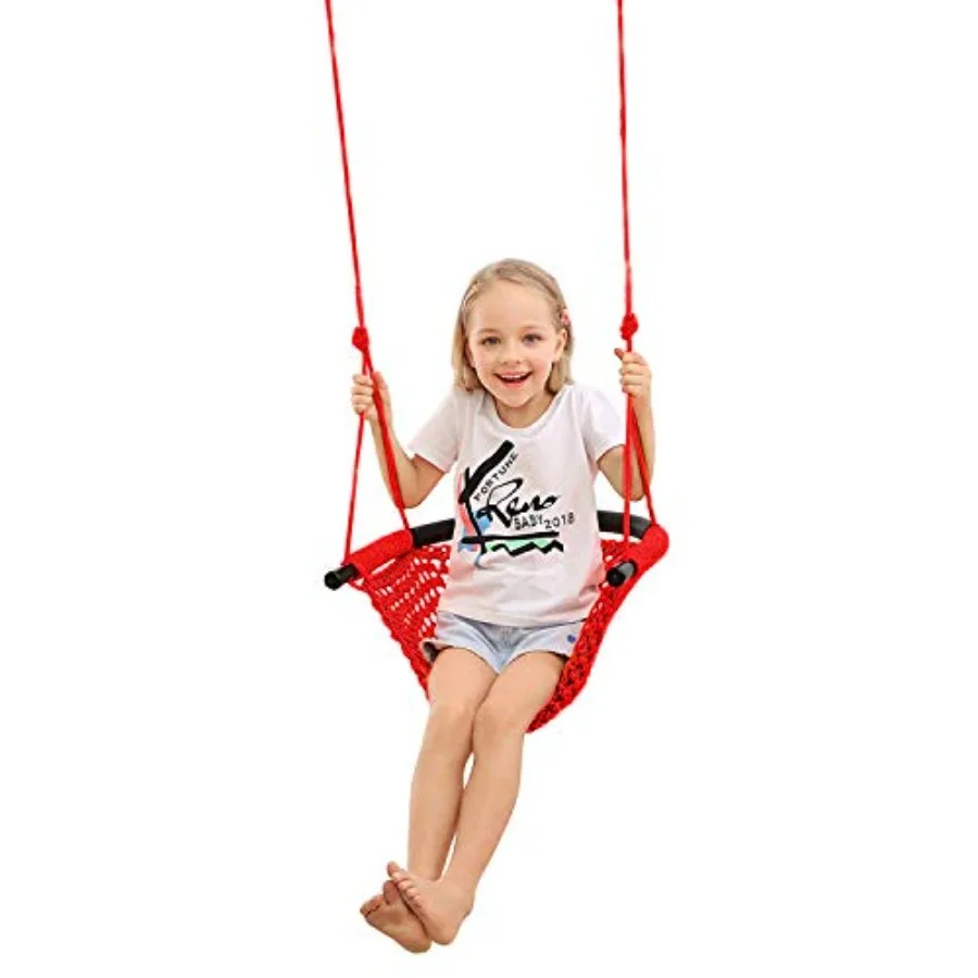 

Swing Seat for Heavy Duty Rope Play Secure Swing SetPerfect for Indoor Outdoor Playground Home Tree with Snap Hooks and Swing S