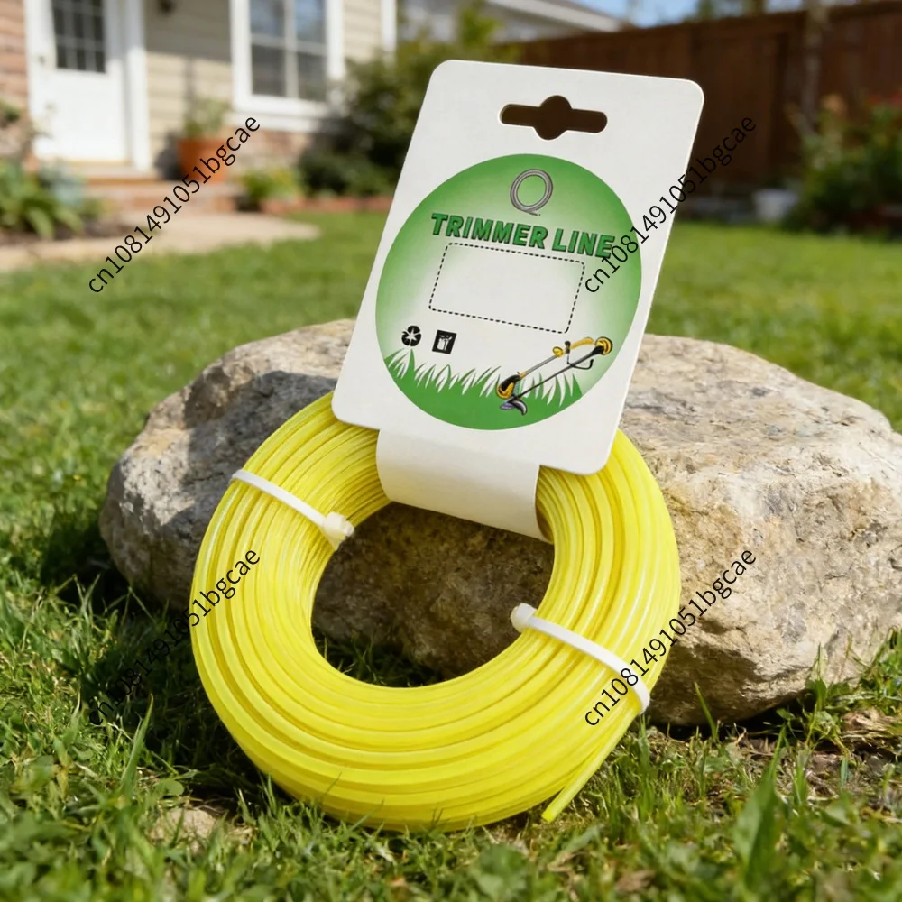 Grass String Trimmer Line Wear Resistant Nylon Trimmer Line Replacement W-eed Eater Strimmer Line for Most Gas/Electric Trimming