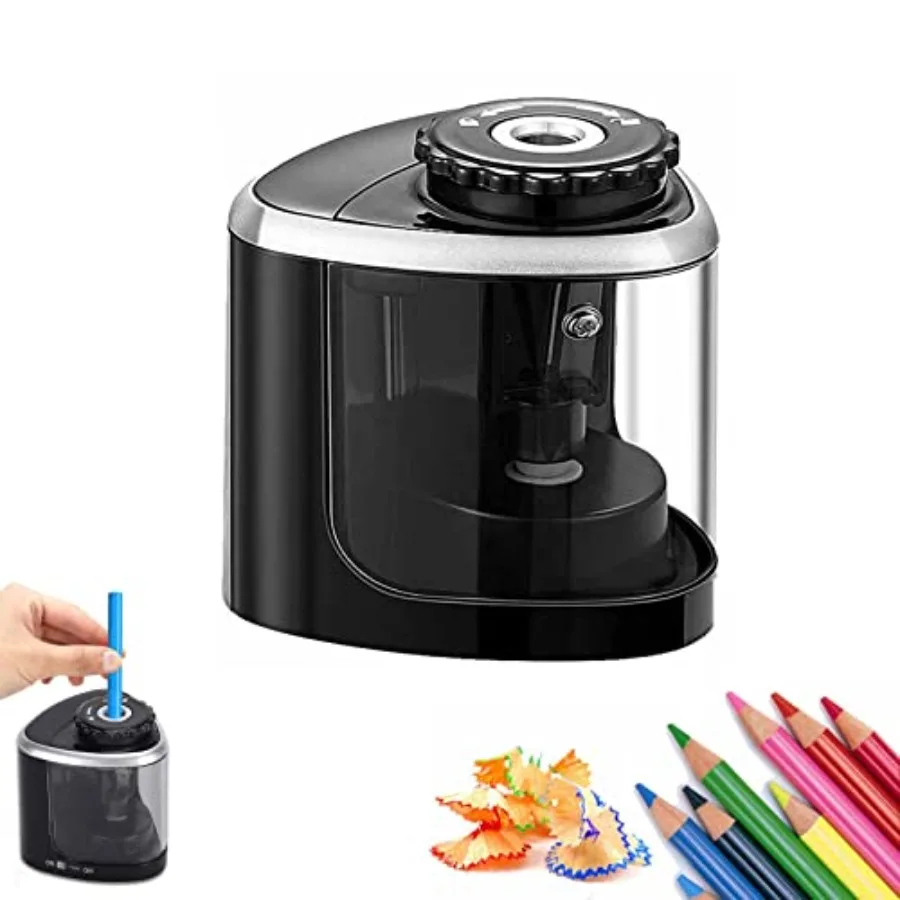 

Electric Pencil Sharpeners Powerful Stall-Free Motor Portable Electric Battery Operated Pencil Sharpener Battery Powered Classr