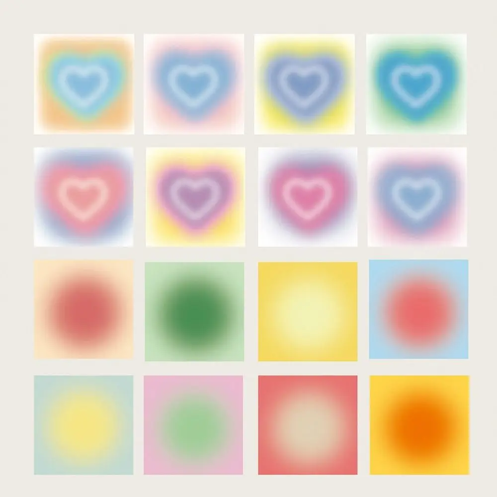 

400Sheets Creative Gradient Memo Pad Non-Sticky Tearable Note Paper Dusk Sun Halo Message Notes Students