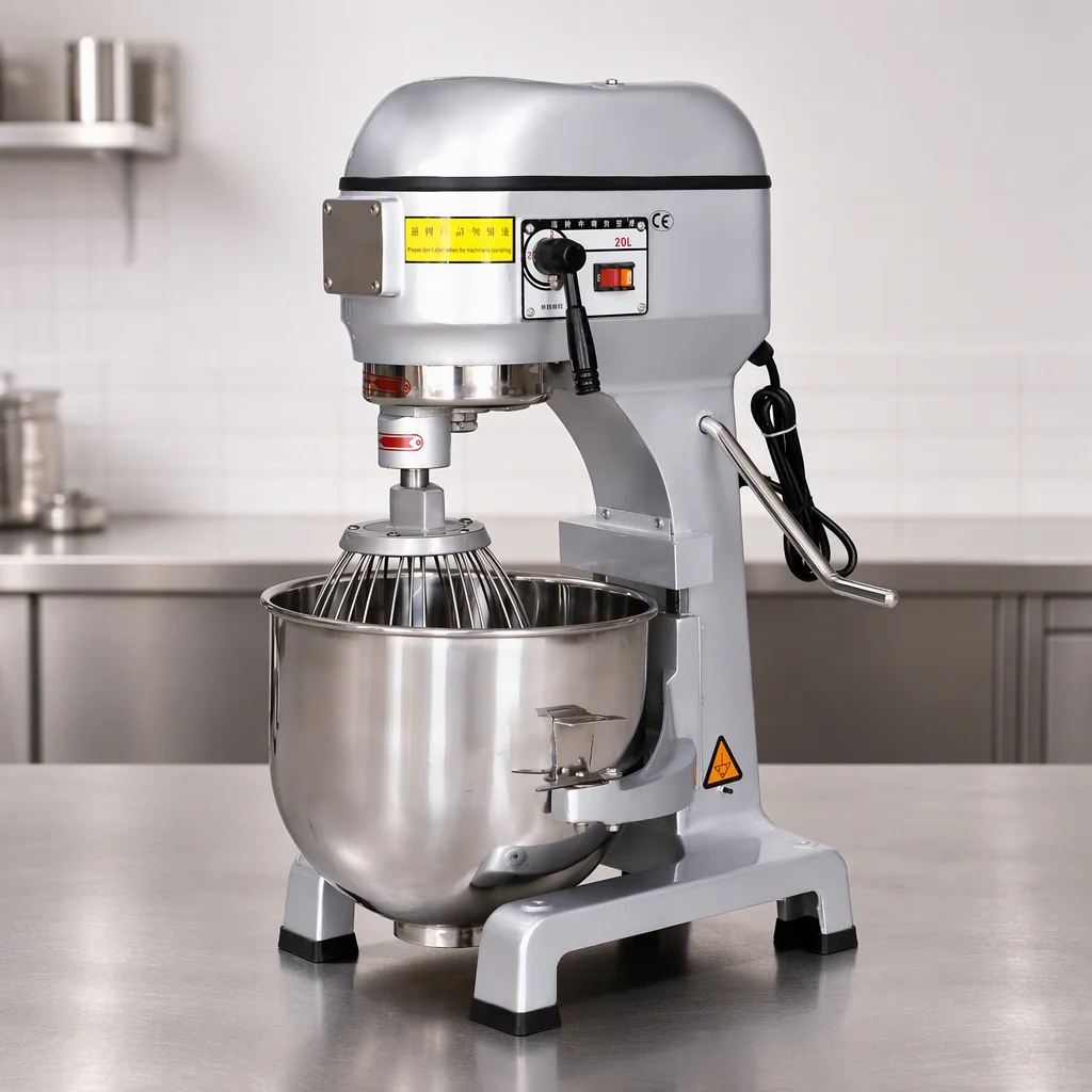 Commercial Planetary Mixer Stainless Steel Bowl Multi Function Egg Beater Cake Cream Dough Mixing Machine Bakery Equipment