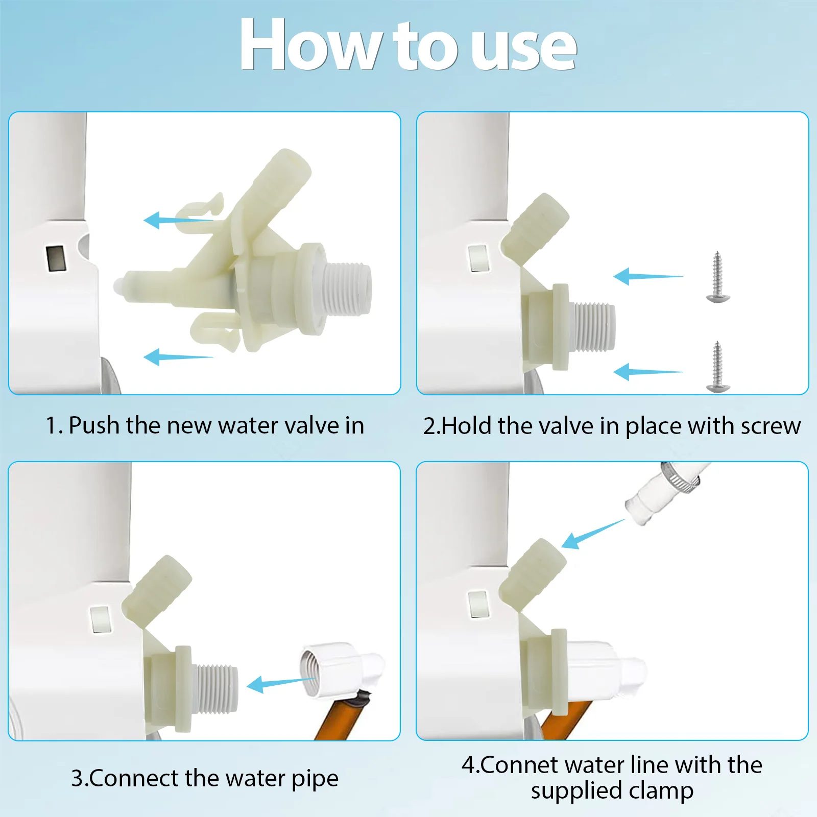 385311641 Комплект водяного клапана для унитаза RV и 385311658 Замена уплотнения шарикового смыва для унитазов 300/301/310/320 предотвращения утечек