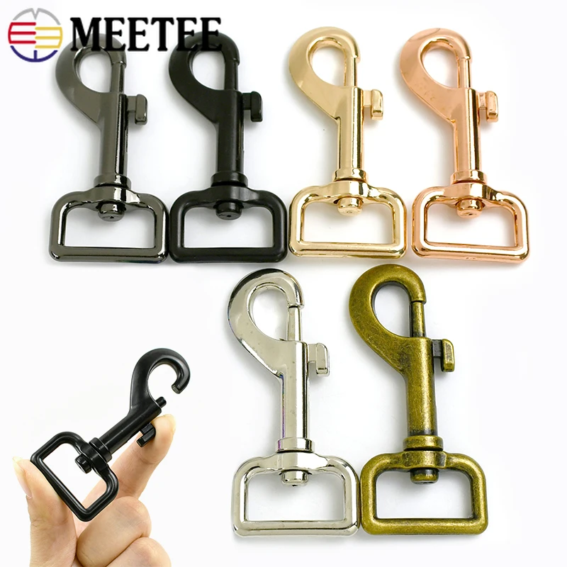 

5Pcs 15/20/25mm Metal Bag Buckle Swivel Lobster Clasp Dog Collar Strap Clip Buckles Keychain Carabiner Hooks DIY Accessories
