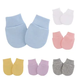 2Pcs Baby Anti Scratching Soft Cotton Gloves Newborn Protection Face Scratch Mittens Infant Handguard Supplies