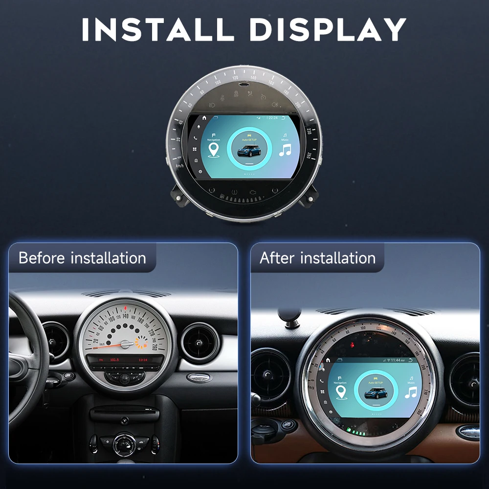 Unidade principal do receptor de rádio do carro da tela de Android 14 IPS de 7 polegadas com sistema de posicionamento global 360 câmera estéreo do carro