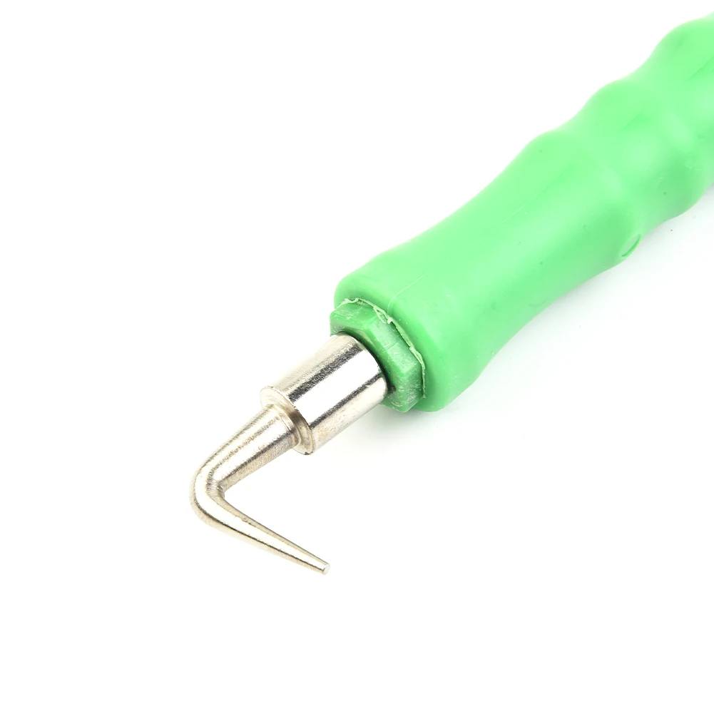 Green Rebar Tie Wire Twister Hook Semi-Automatic Concrete Metal Wire Twisting Fence Pull Tie Tool Curved Hook Knoting Pliers