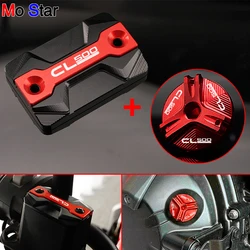 CL500 Motorcycle Accessories CNC Aluminum Front Brake Clutch Fluid Reservoir Tank Cover Cap For HONDA CL 500 2023 Oil Filler Cap