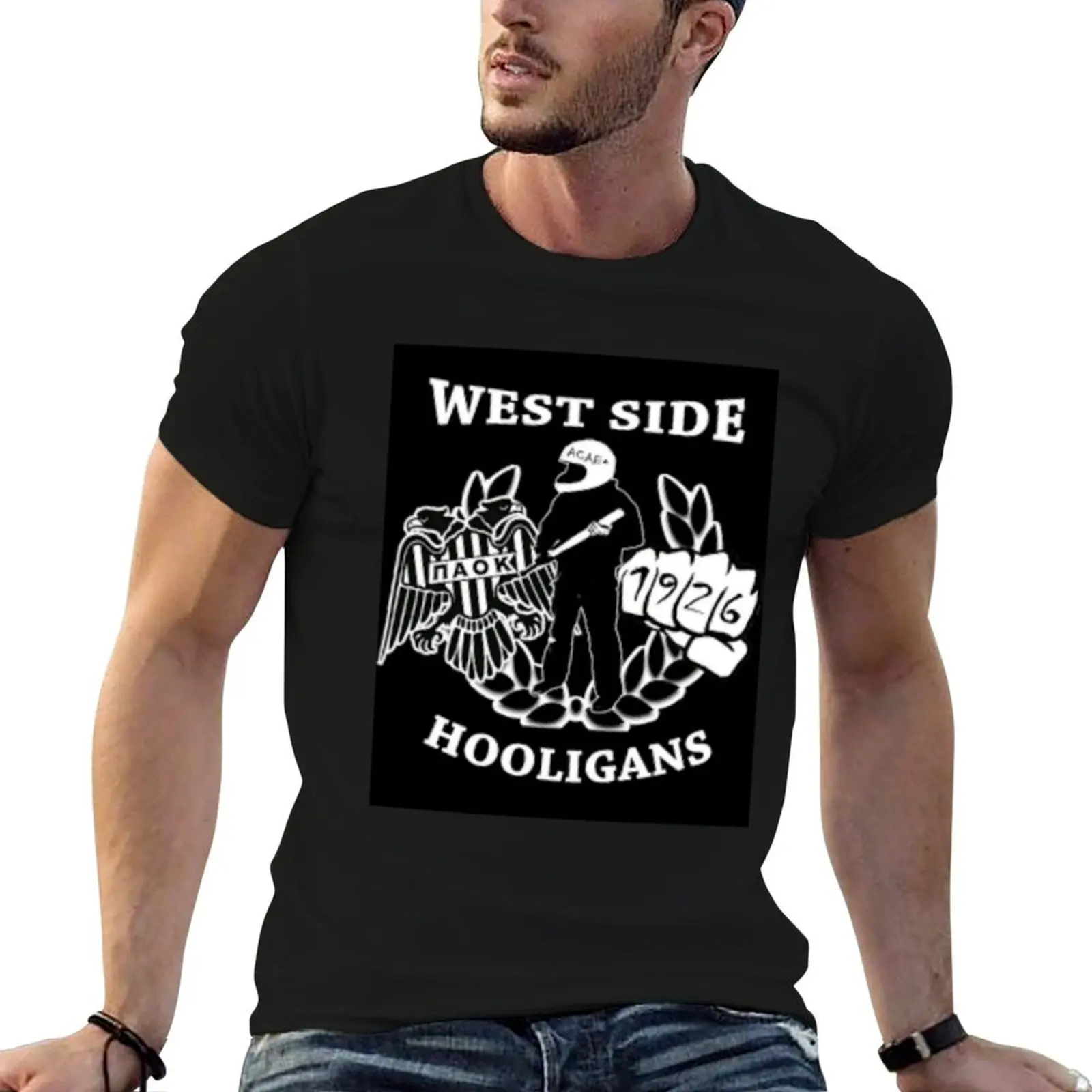 

PAOK WEST SIDE 1926 T-Shirt t shirt man casual t shirts for man graphic vintage t shirt custom print T-Shirt