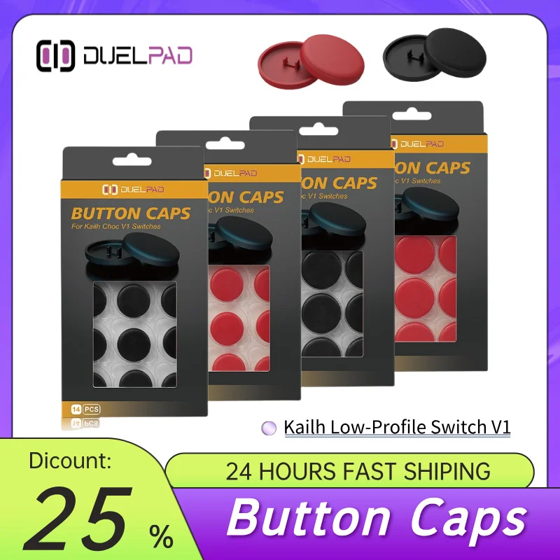 

Duelpad Non-Slip Mini HitBox Arcade Fighting Grip Switch Epig Button Cover Hitbox with Kailh Choc Low-profile Switch V1