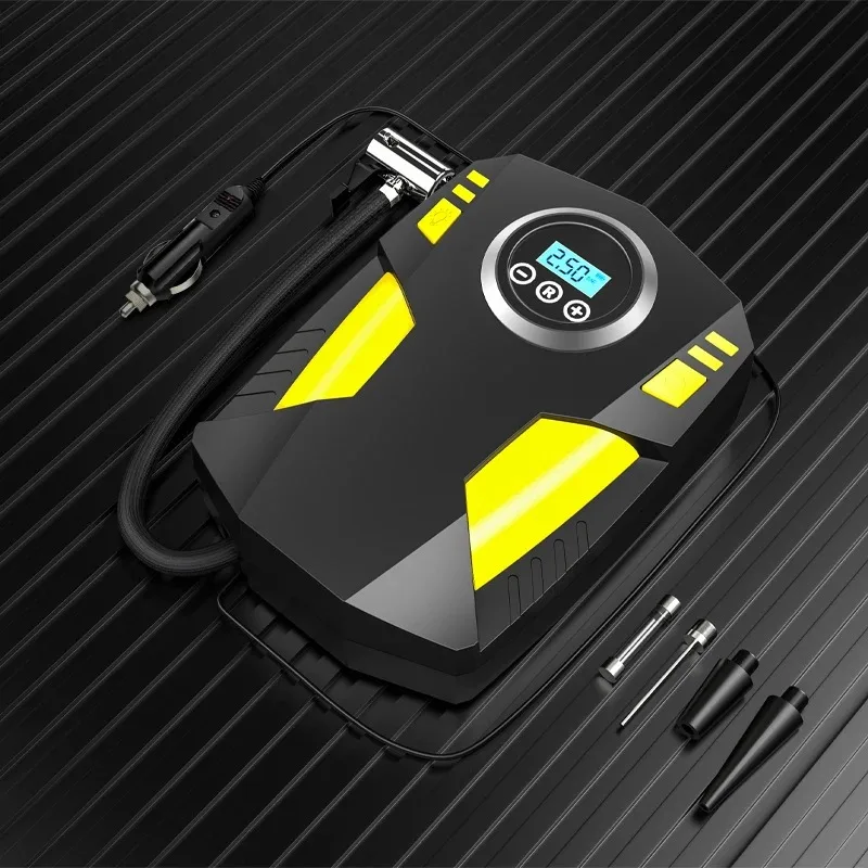 Hot New Smart Portable Air Compressor Electric Wireless LED Tyres Inflatable Air Pump Rechargeable Inflator for Car Bike Tyres
