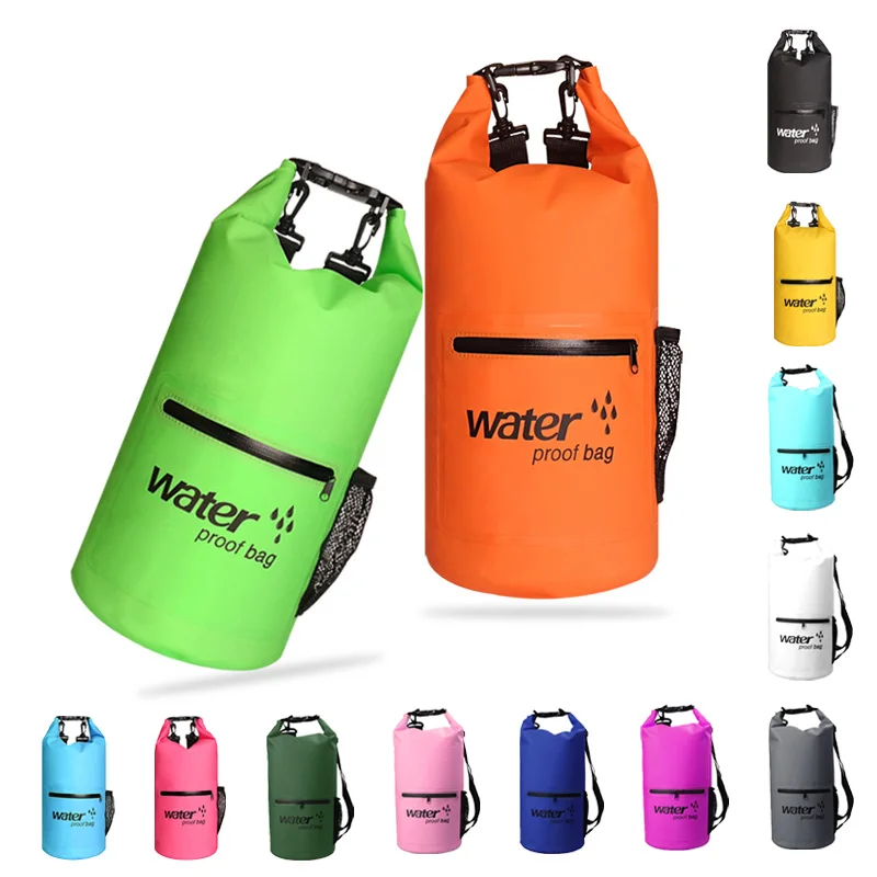 Bolsa impermeable resistente al agua, saco de almacenamiento para natación, kayak al aire libre, canoa, río, Trekking, canoa, 10L, 20L