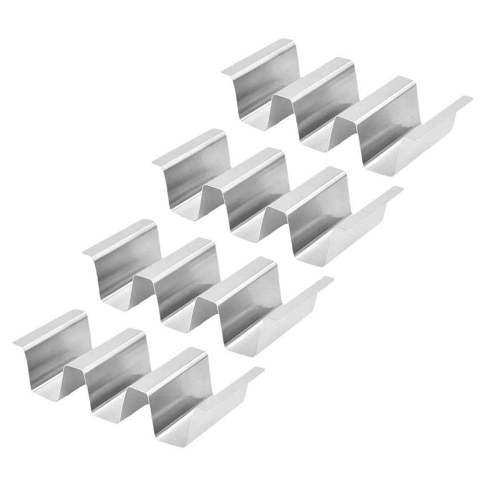 Stainless Steel Holder Taco Holder 19.05 8.99 4.52cm Stainless Steel Taco Holder Compact Taco Rack Easy To Clean