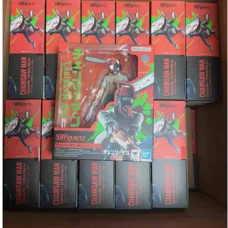 재고 있음 반다이 오리지널 S.H.Figuarts SHF 전기톱 남자 애니메이션 액션 피규어 장난감 소년/소녀/어린이/크리스마스 선물