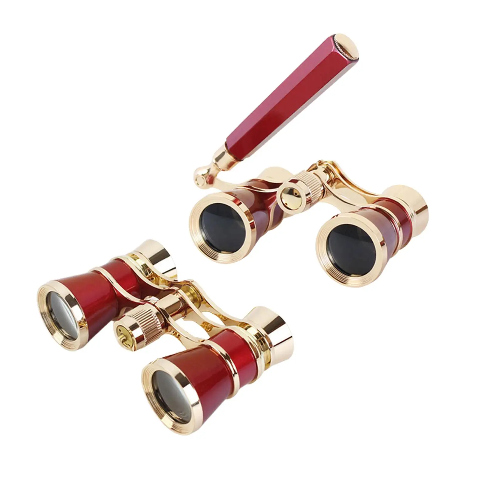 Theater Binoculars Goggles 3x25 Portable Decorative Metal Compact Telescope