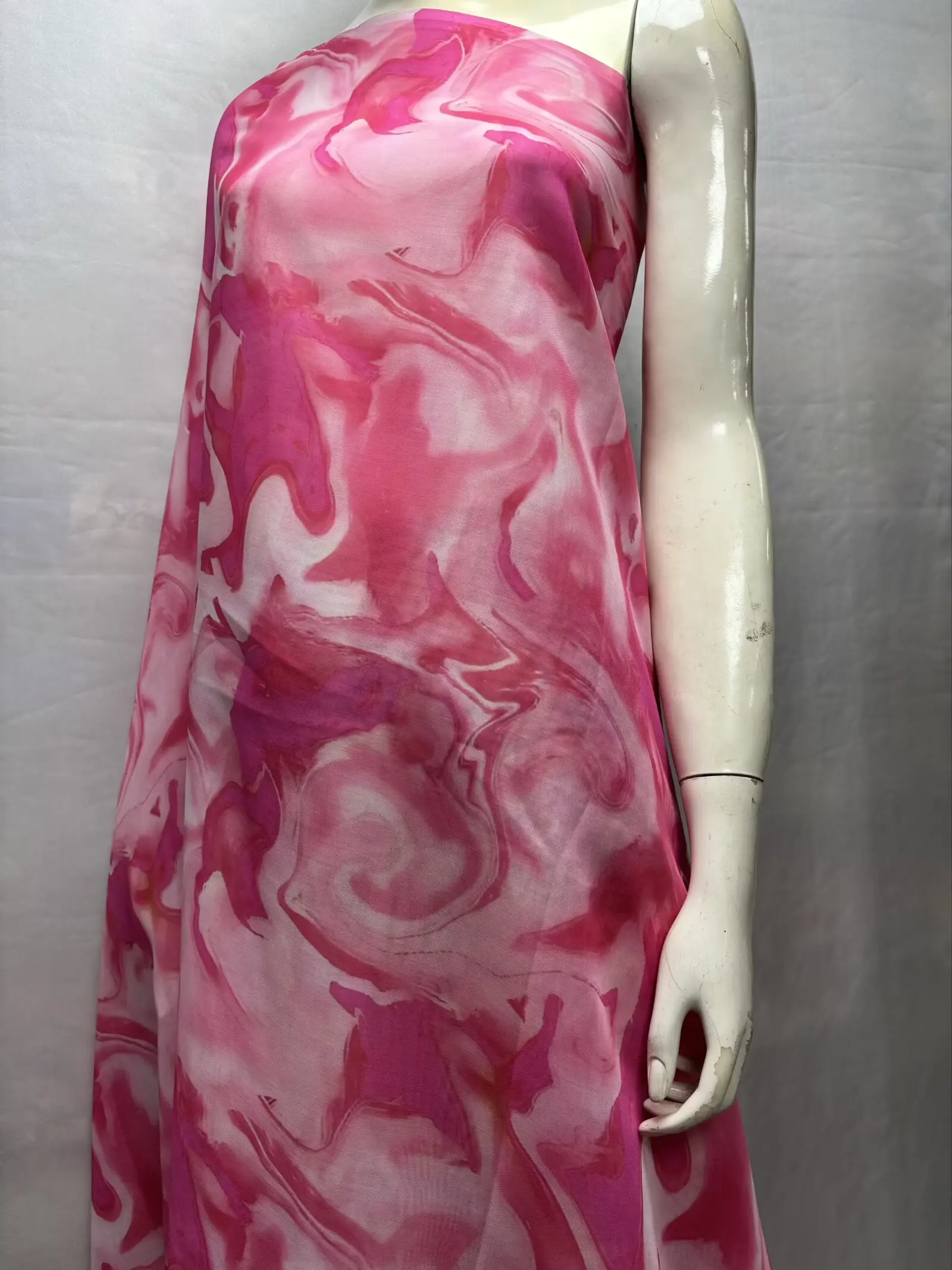 2023 Summer New advanced 100% Cotton Printed Fabric Soft Comfortable Tulle Cotton Material Suitable for Summer Dress ZG518-1