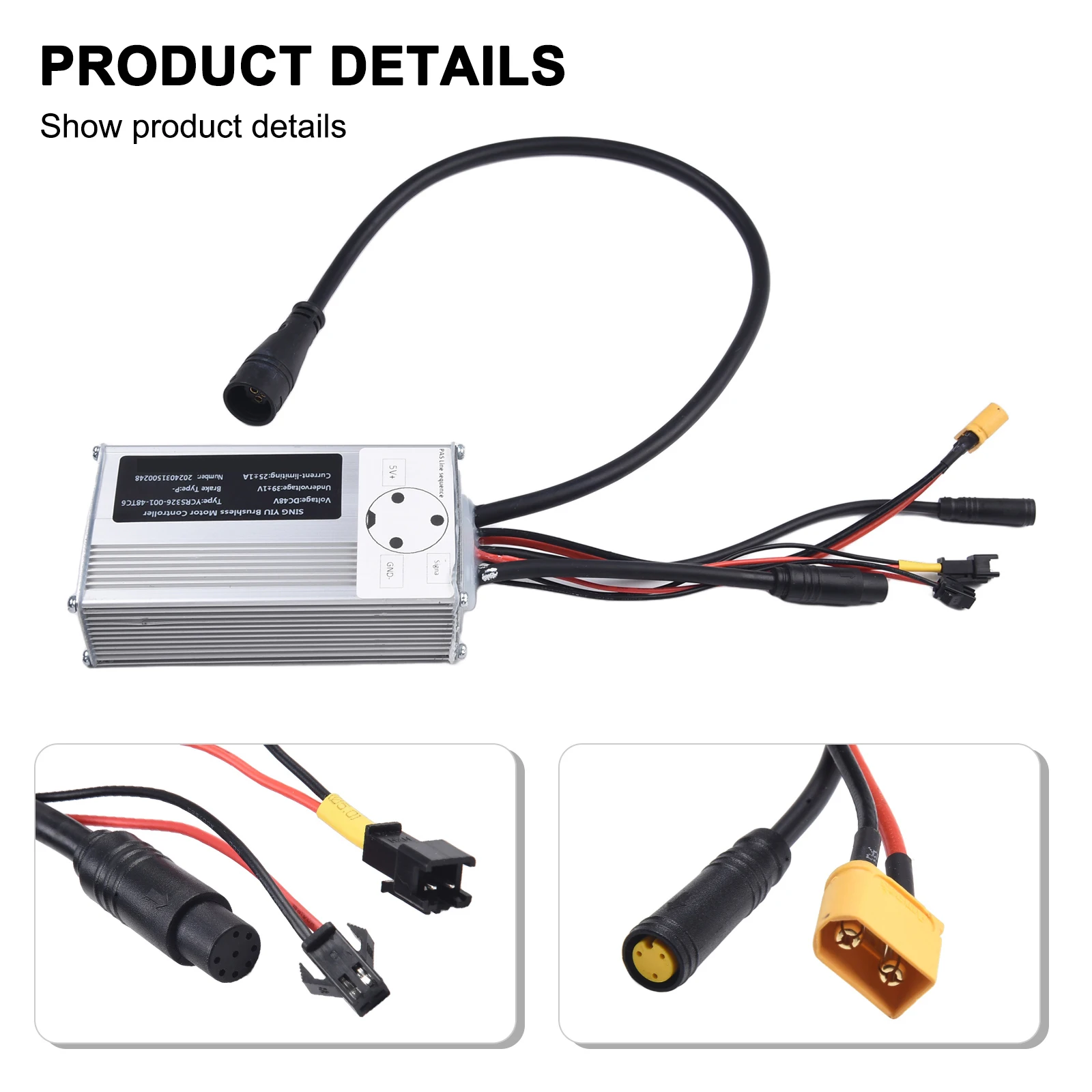 Accessories Controller Display Driving Lights Electric Motor Part Sensor Throttle UART 500G AL6061 Assist Bike