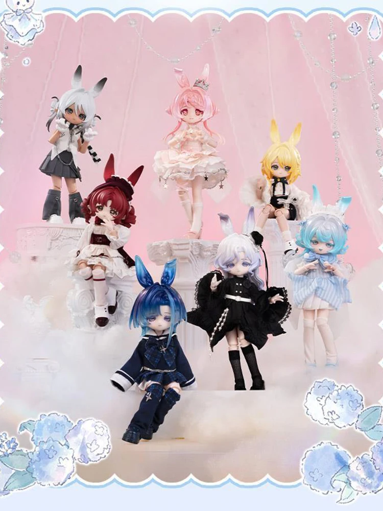 

Bonny Rabbit Generation 3 Meteor Whisper 1/12 Scale Articulated BJD Blind Box Collectible Figure Trendy Toy Display Ornament