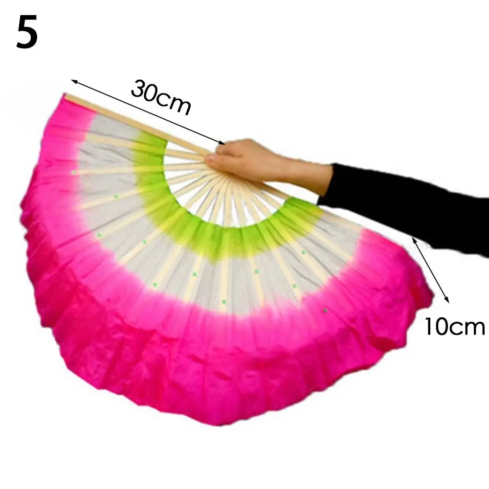 

Веер из искусственного шелка длиной 40 см с градиентным эффектом, веер для танцев живота