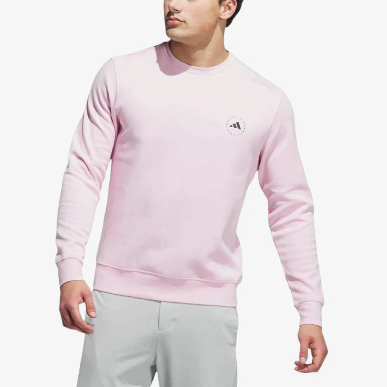 Adidas genuine round neck pullover solid color sports and leisure comfortable sweatshirt JX7234