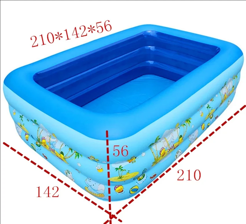 

Большой надувной складной наружный садовый комнатный наземный семейный пластиковый надувной бассейн из ПВХ для взрослых и детей