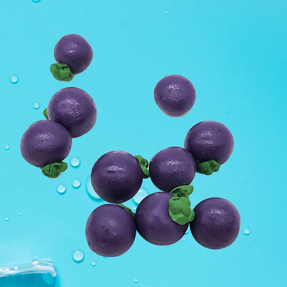 10 Uds fruta en miniatura mangostán cocina comedor púrpura simulación Prop para niños adultos Fidget alivio del estrés decoración de sala de juegos