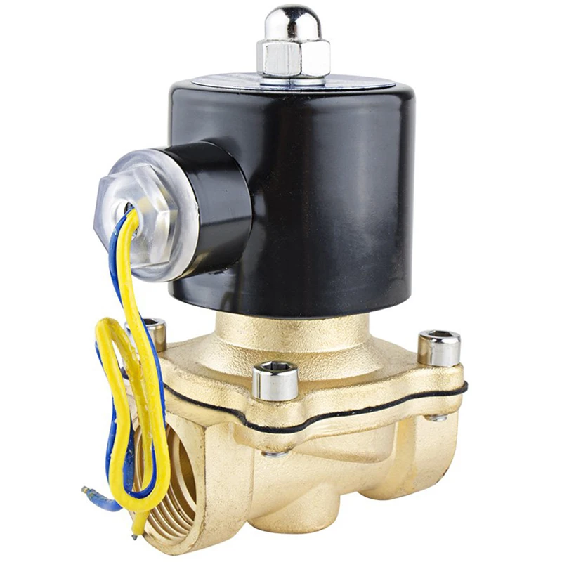صمام لولبي 2/2 Way 2W200-20 G3/4 Electric Brass Direct Acting Water Solenoid Valve 24v الهواء المضغوط — تفصيل 3
