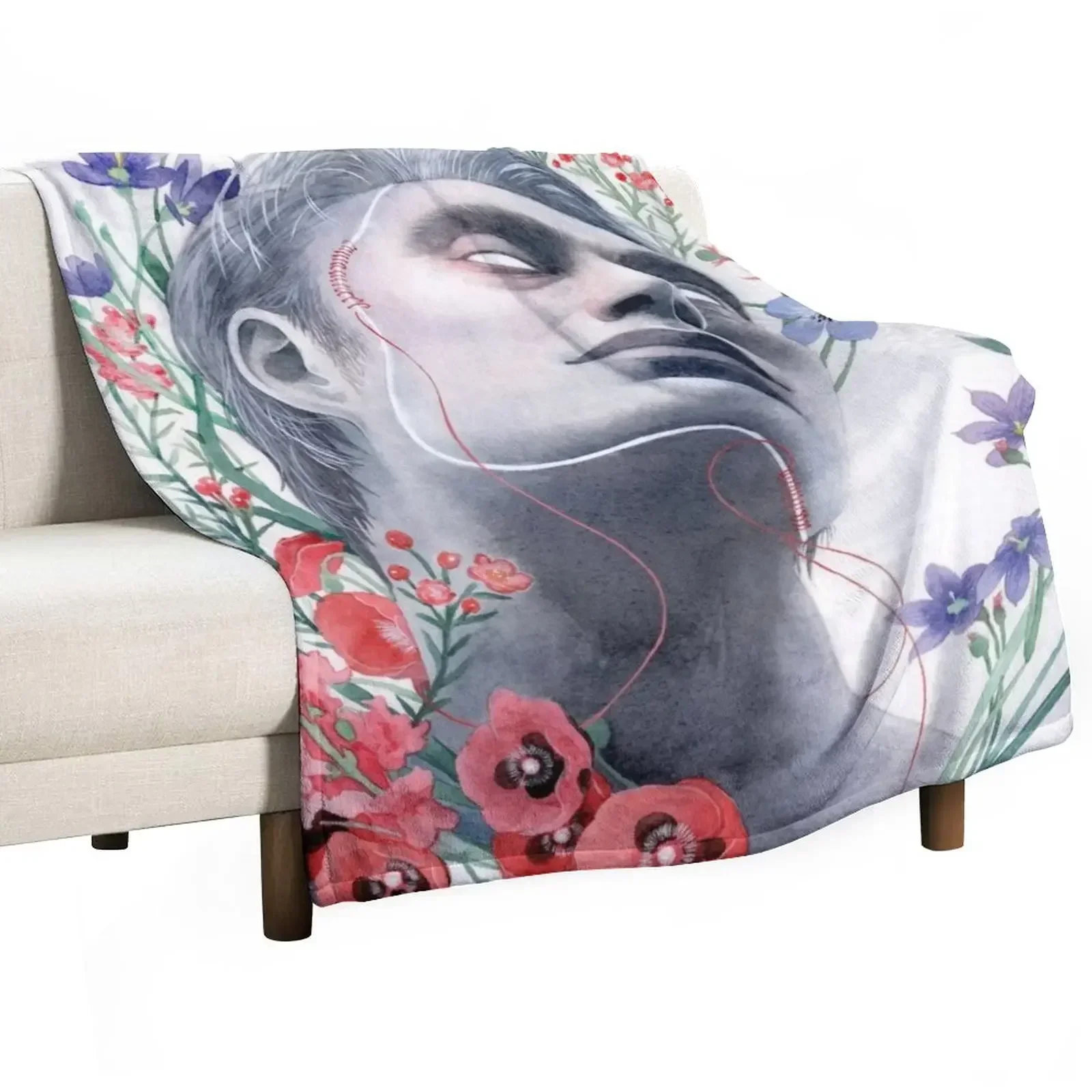 New Pride / Hannibal Lector / Mads Mikkelsen Throw Blanket Sofa Giant Sofa Picnic Bed Blankets