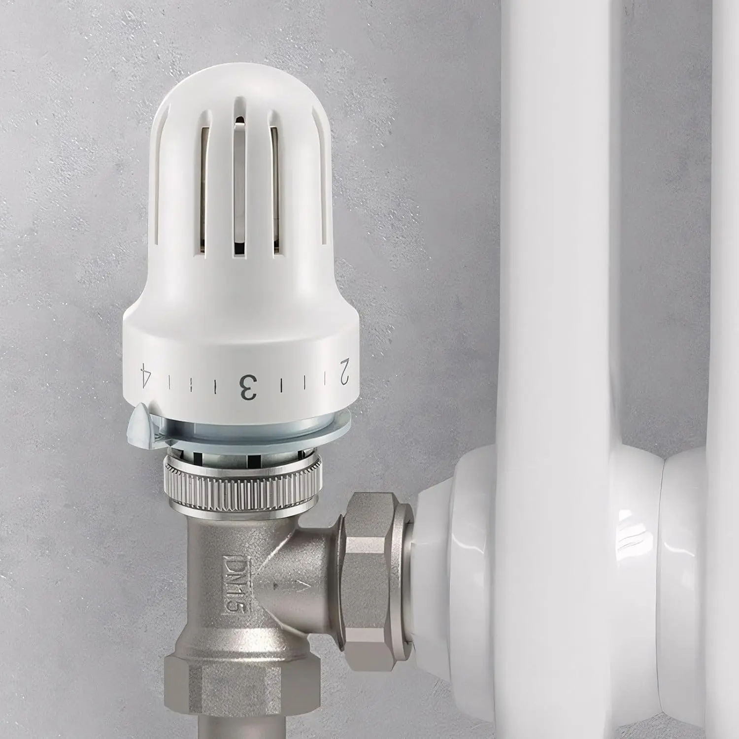 

Water Floor Heating Radiator Thermostat Head M30*1 5 Threaded Connection Compatible with Panel Radiators and Towel Racks