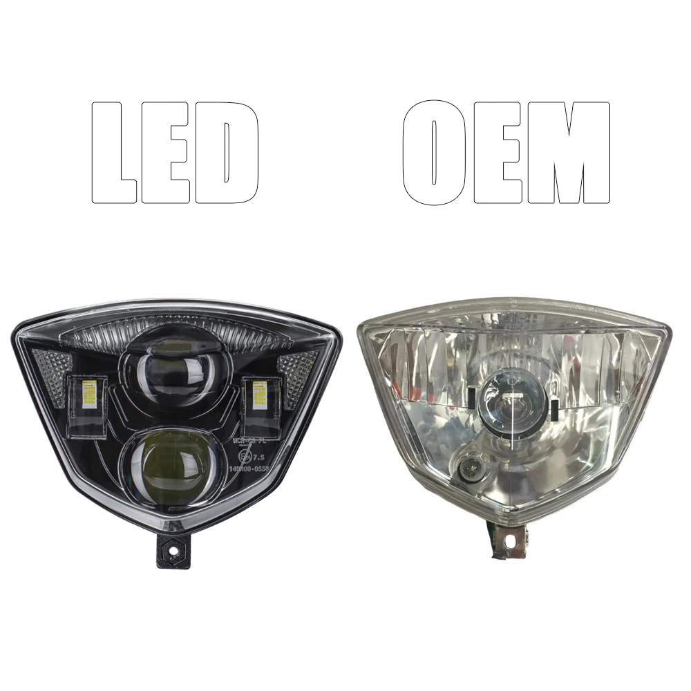 LED Headlight Headlamp For Husaberg TE 125 250 300 FS FE 350 390 450 501 570 2009-2014 TE300 FE450 Motorcycle Light Lamp w/ DRL