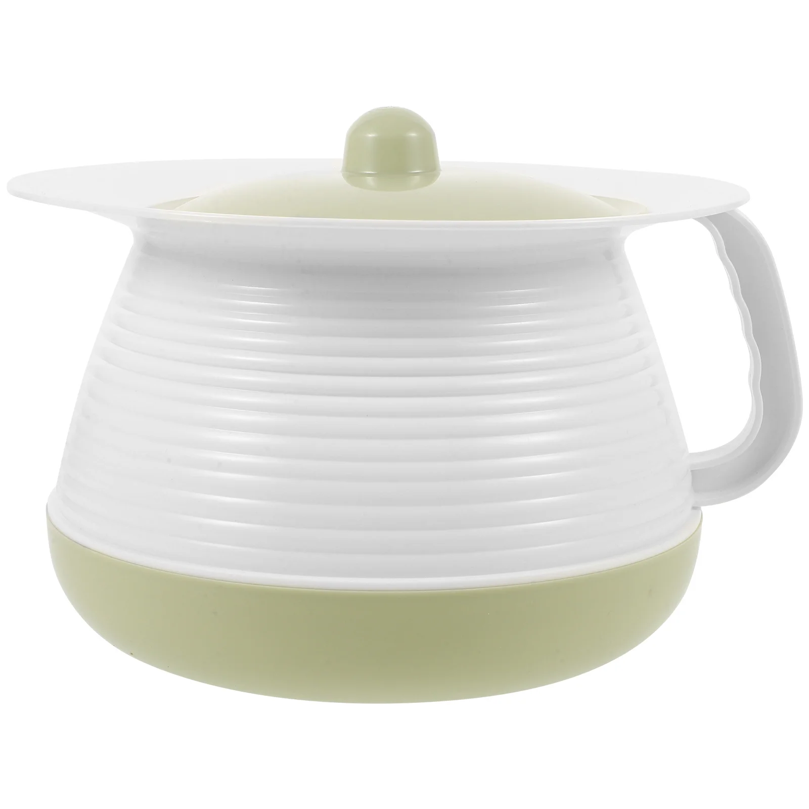 مبولة بلاستيكية مع وعاء غرفة مغطى بغطاء للأطفال المسنين والمعاقين في المستشفى المنزلي يستخدم وعاء التبول الليلي مقلاة سرير محمولة #3