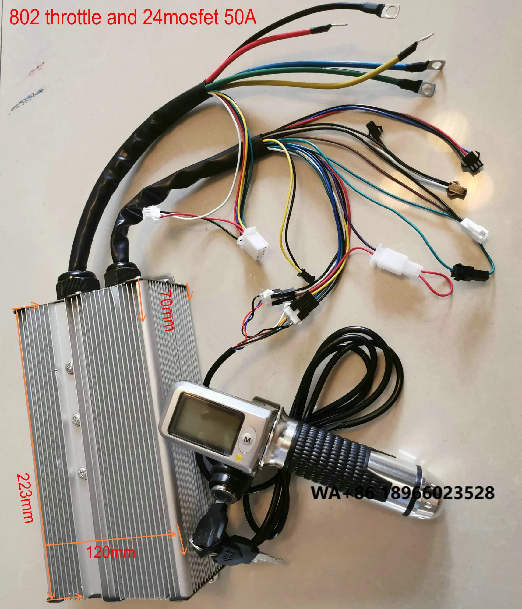 

Электрический скутер TLF/горный велосипед/трейлонг с поворотной дроссельной заслонкой с полной/половиной рукояткой + ЖК-дисплей + комплект контроллера (36 В/48 В/1500 Вт-5000 Вт)