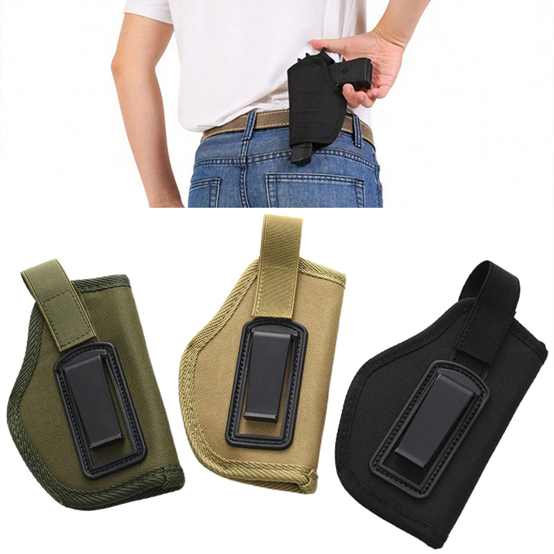 Pistol Holster Concealed Carry Holsters Belt Metal Clip Holster Airsoft Gun Bag Hunting Articles For All Sizes Handguns