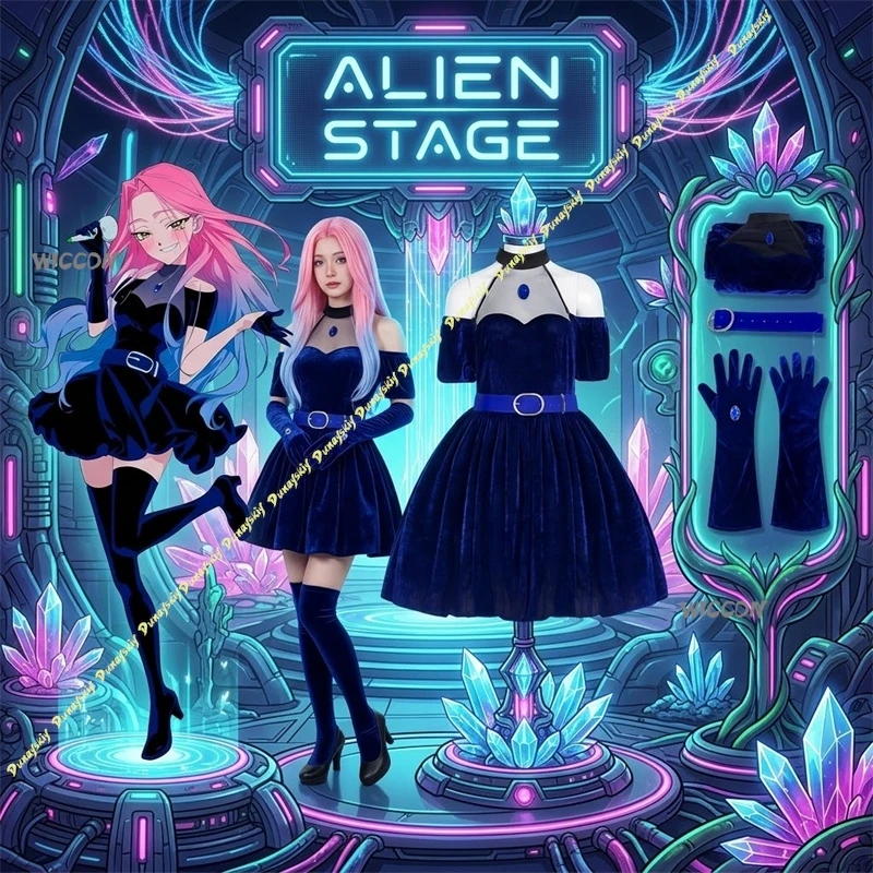 

Alien Stage Costume Mizi Cosplay Costume High Quality Costume Set With Clothes,Wigs,Shoes Hallowen Play Role Clothes