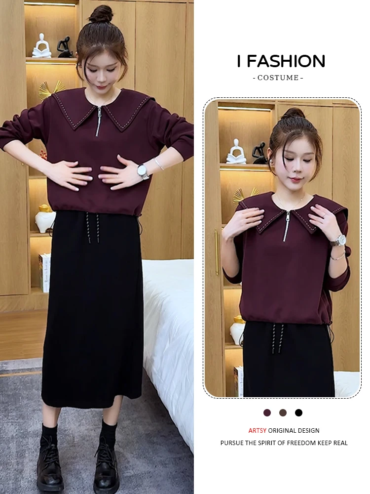 Faionable Long Sve Hoodie für Damen, neuer Stil 2026, Herbsttrend, koreanisch, vielseitig, super gut aussehendes Top, europäisches High-End