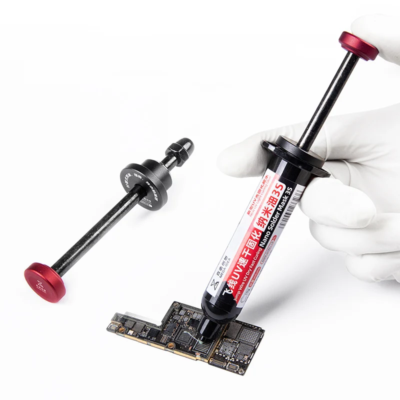 Imagem -05 - Qianli Mega-ideia Aluminum Alloy Seringa Push Rod Booster Colar Fluxo Soldagem Solda Empurrador de Óleo Universal Propulsão Ferramenta