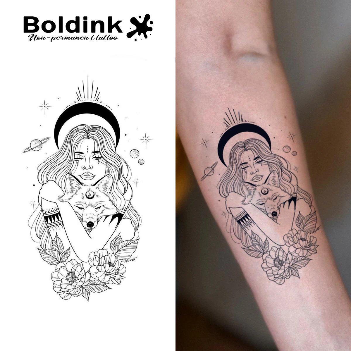 

Наклейки-тату Boldink для девочек и волков | Романтическая водонепроницаемая музыка на 1-2 недели. | Привлекательные артефакты для вечеринок