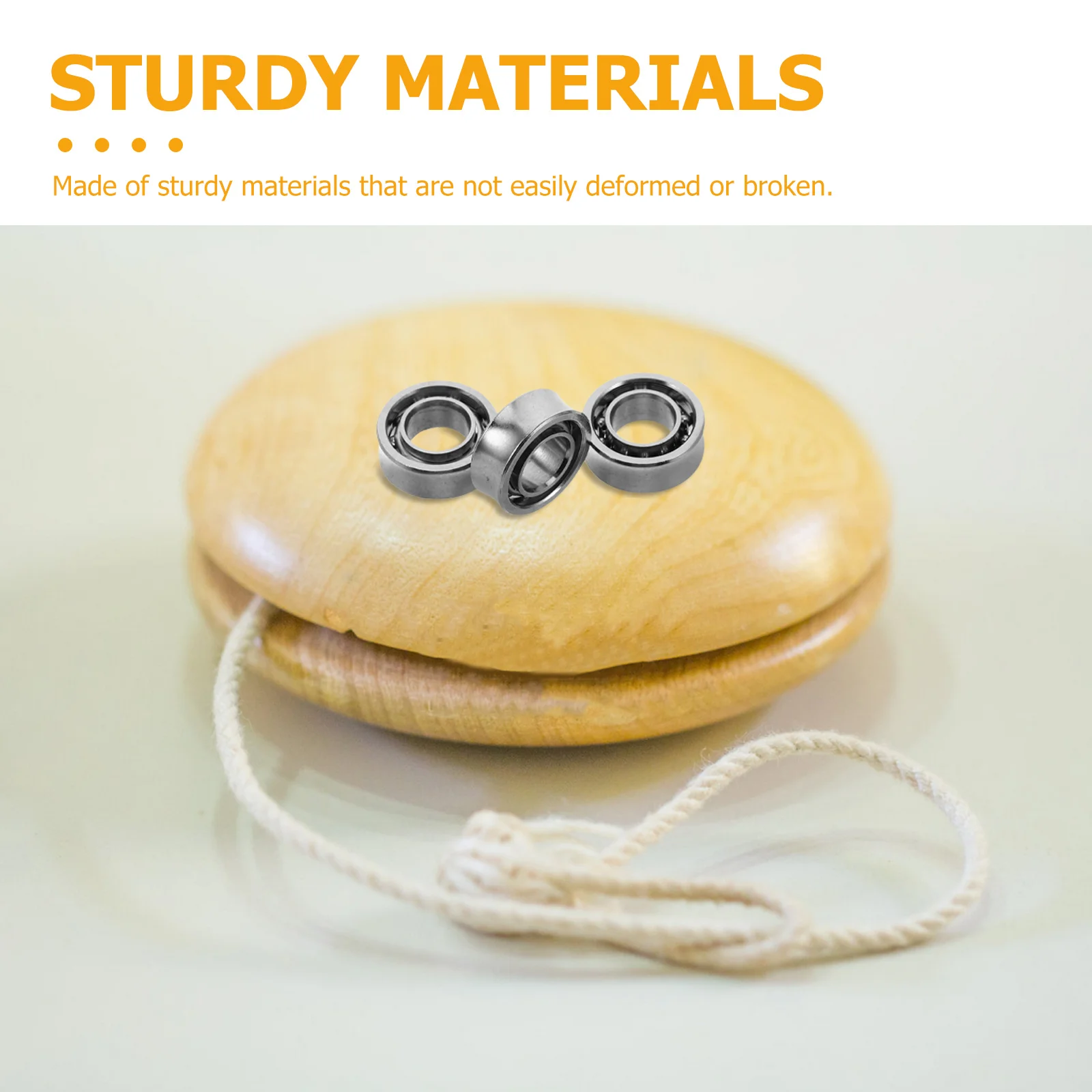 4pcs Yoyo Ball Bearings 10 Ball High Precision Mini Deep Shaped Rubber Sealed For Smooth Performance Stable Steel