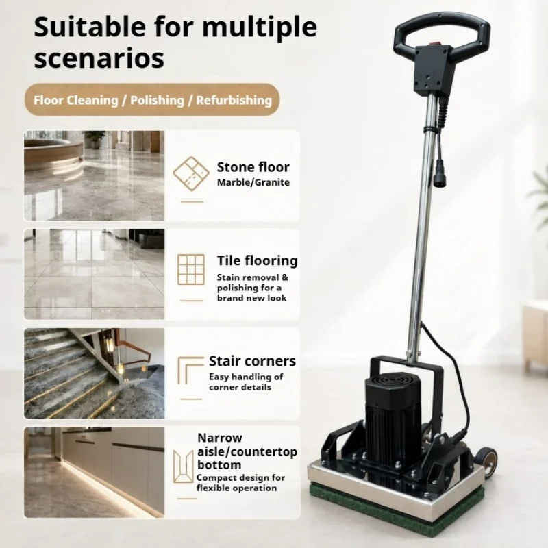 Multifunctional Ground Shock-reducing Machine for Corner Stair Bathroom Floor Grinding Renovation and Polishing Equipment
