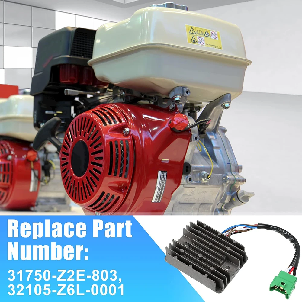 

31750-Z2E-803 Motorcycle 6 Wires 6 Pins Voltage Regulator Rectifier for Honda GX270 GX440 GX630 GX660 GX690 Engine 31750Z2E803