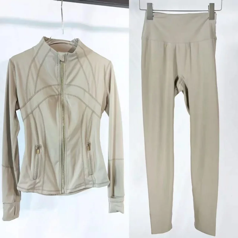 

2026 Workout set Women Yoga Sets Jackets Shorts Leggings Flared Lululiness Lemonly Pants sets High Waist Sports