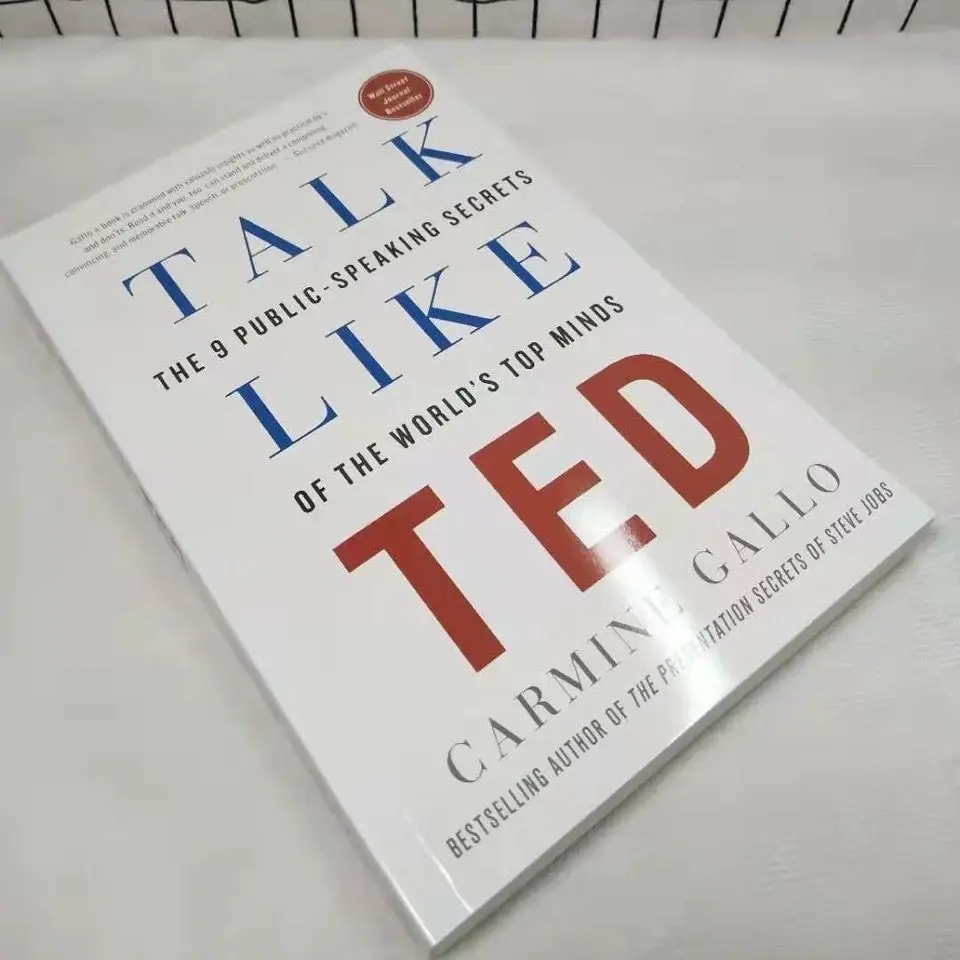 TALK LIKE TED By Carmine Gallo The 9 Public Speaking Secrets, libro en inglés de elocuencia del discurso de automejora