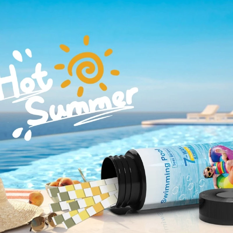 50 pz/100 pz Tester dell'acqua potabile durezza dell'acqua alcalinità totale cloro bromo strisce reattive Tester di qualità dell'acqua