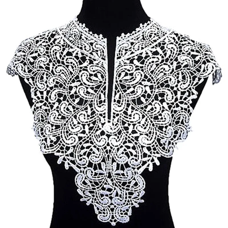 DIY Clothes Neckline Hollow Embroidery Fake Collar Sewing Applique Trims Apparel Accessories Handmade Dress Detachable Tops