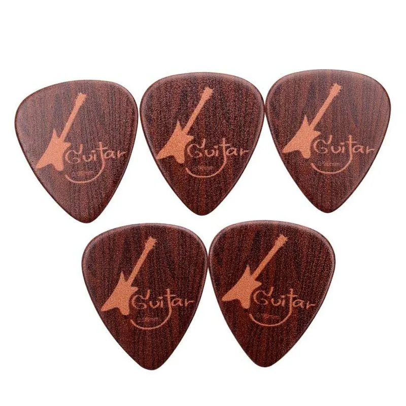 5Pcs/set 2024 New Foreign Trade Instrument Accessories Sailulu Woodgrain Guitar Paddles