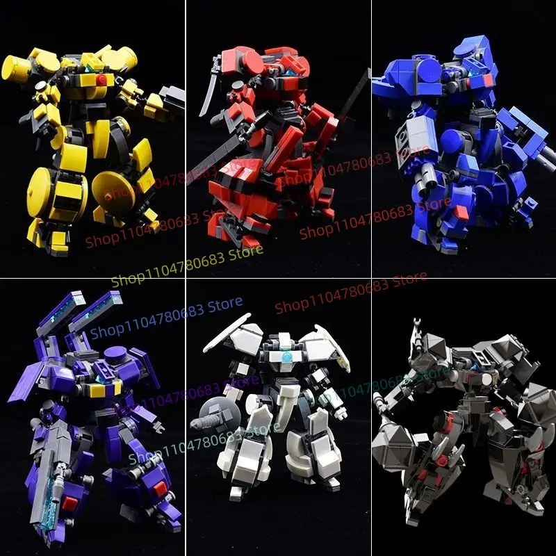 MOC New Mini Figure Player-original Combat Mecha Robot Toy, Buildable Collectible Ornament, Holiday Gift