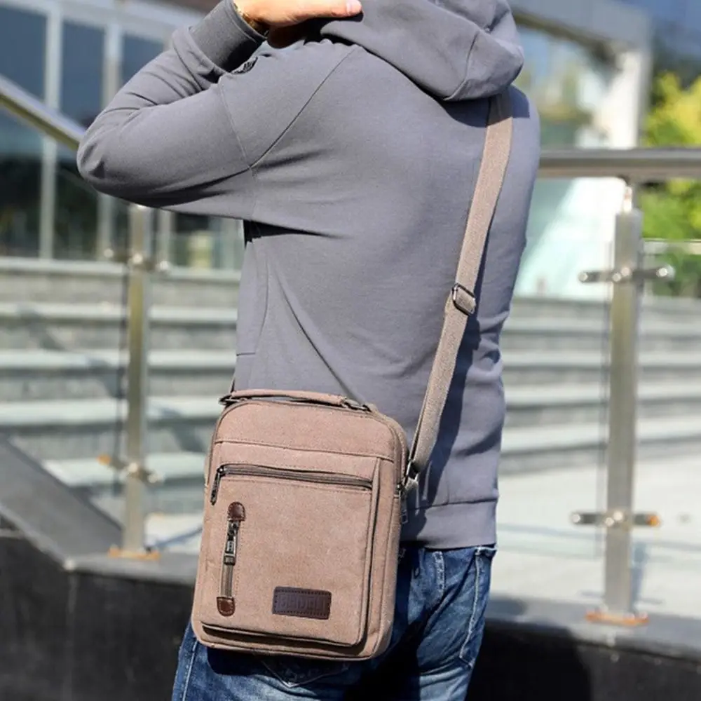 Fashion Men Sidebag For Business Crossbody Bag Creative Large Capacity Single Shoulder Messenger Bag Leisure Simplicity Satchel